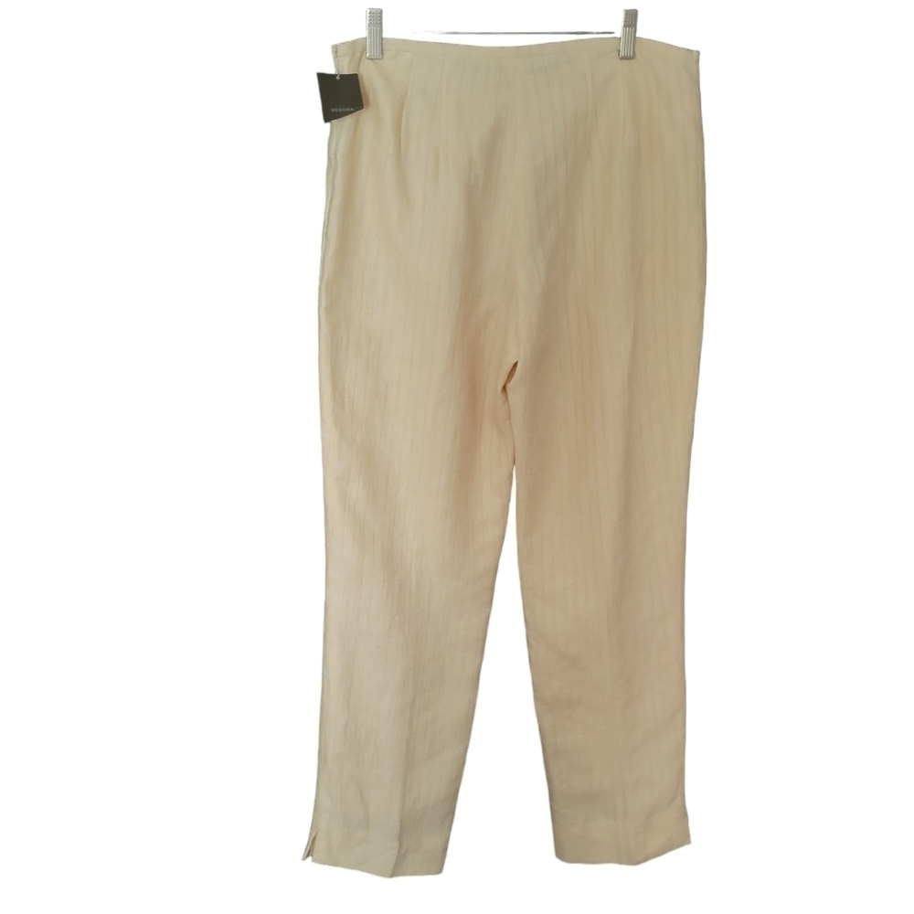 Merona Pants Linen Size 12 Cream NTW